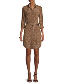 Silk Stella Cheetah Shirtdress at Saks Fifth Avenue